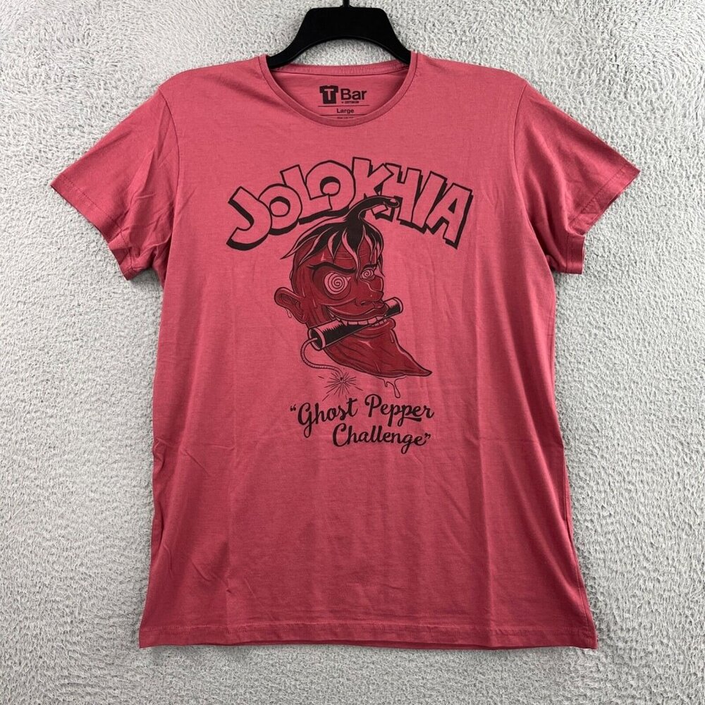 TBar Cotton On T Shirt Mens Large Ghost Pepper Challenge Jolokhia Hot Peppers